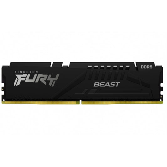 Kingston FURY Beast KF552C40BB-16 Gaming System Memory, DDR5, 5200MHz, 1 x 16Gb, Black Heatsink, 288 Pin, 1.25v, CL40