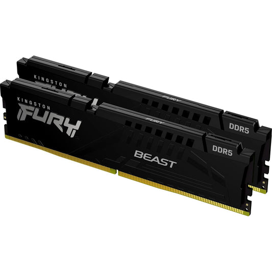 Kingston FURY Beast (KF556C36BBEK2-128)128GB (64GB x2),  DDR5 5600MT/s Memory DIMM - Black