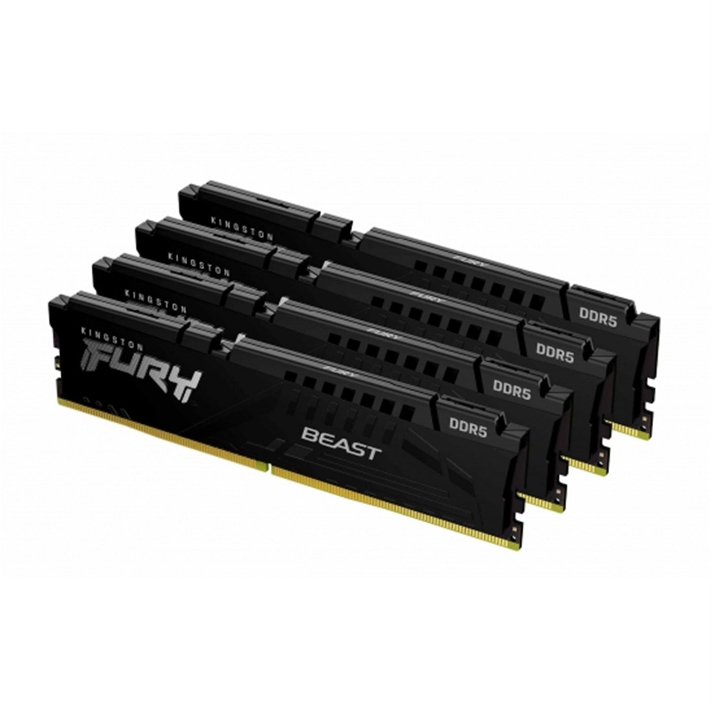 Kingston Fury Beast KF556C40BBK4-128 128GB 32GB (32GB 4G x 64-Bit x 4 pcs.) DDR5-5600 CL40 288-Pin DIMM Kit