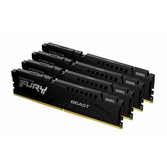 Kingston Fury Beast KF556C40BBK4-128 128GB 32GB (32GB 4G x 64-Bit x 4 pcs.) DDR5-5600 CL40 288-Pin DIMM Kit