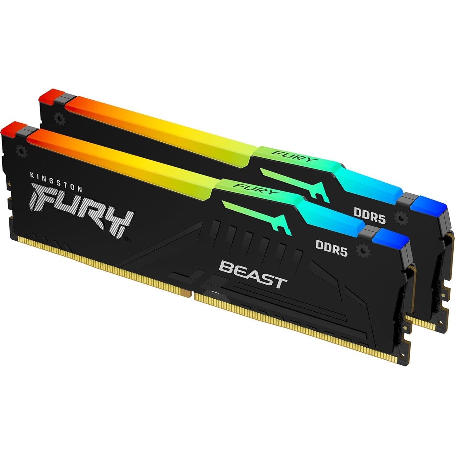 Kingston Fury Beast KF560C30BBEAK2-64 64GB (32GB 4G x 64-Bit x 2 pcs.) DDR5-6000 CL30 288-Pin DIMM Kit