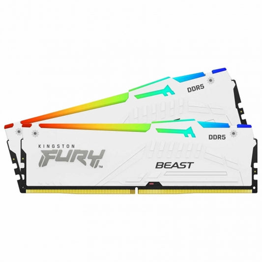 Kingston FURY Beast (KF560C36BWEAK2-64) 64GB RGB (2x32GB) System Memory, DDR5, 6000MTs, DIMM, CL36, 288 Pin.