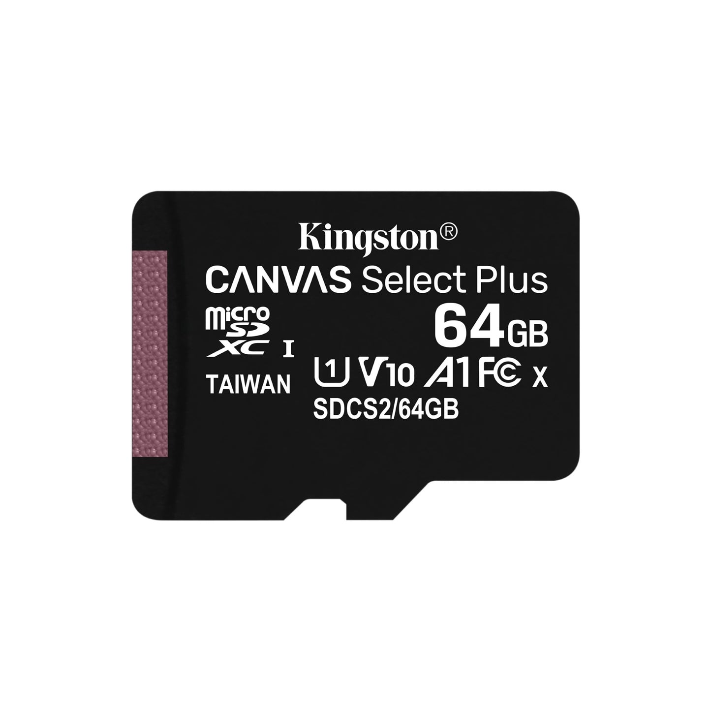 Kingston Canvas Select Plus SDCS2/64GBSP 64GB Micro SD UHS-I (U1) Flash Card, NO Adapter