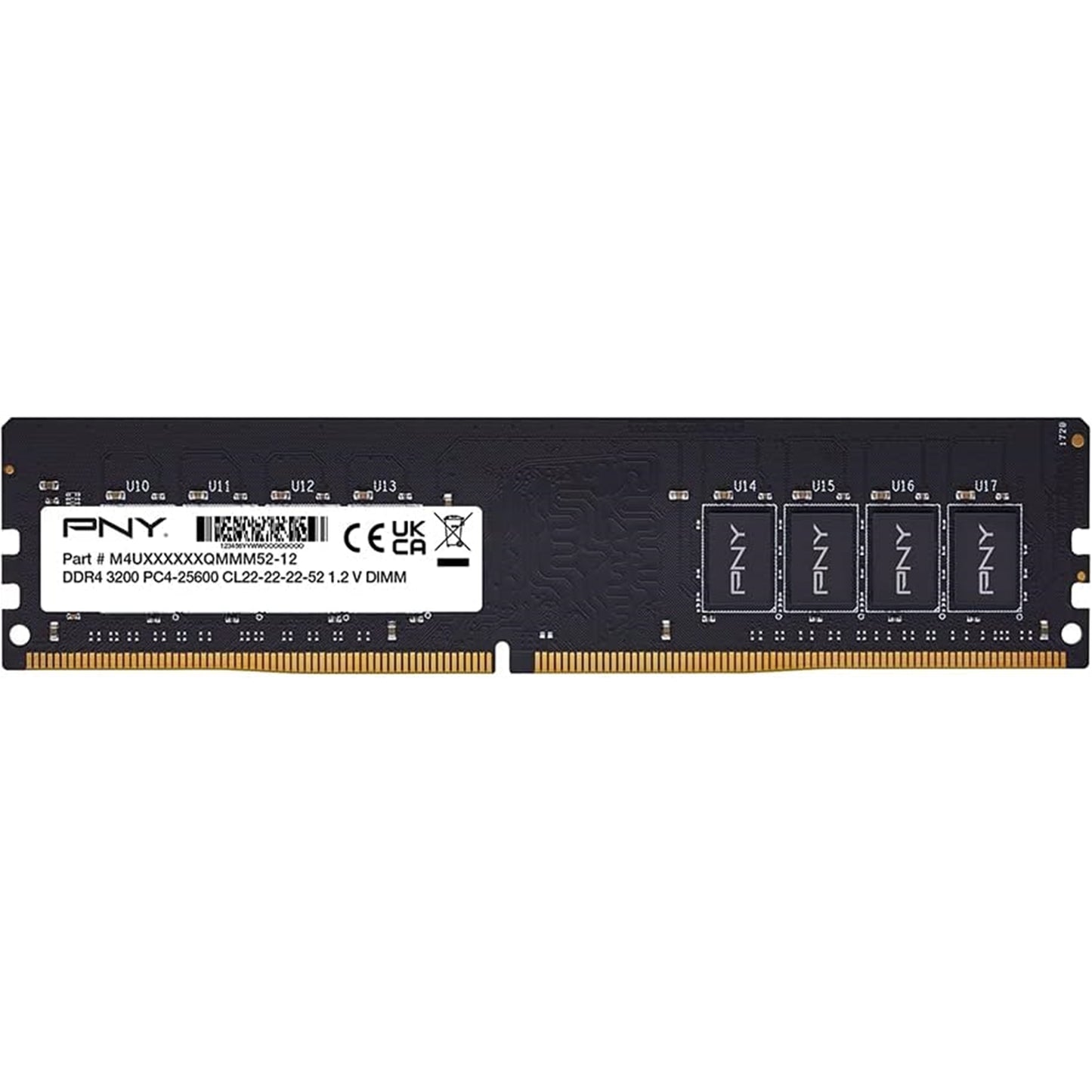 PNY MD8GSD43200-SI 8GB DDR4 3200MHz DIMM Bulk System Memory