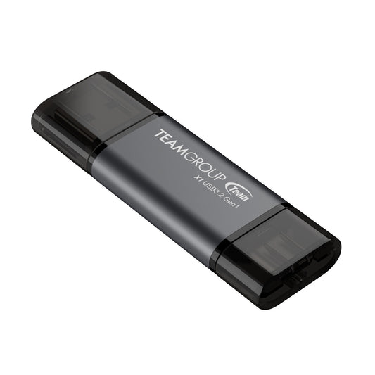 Team TX1364GC01 2 in 1 Dual OTG 64GB Flash Drive, X1 USB 3.2 Gen1, Type C & A, Plug and Play