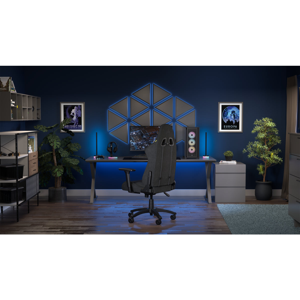 Corsair TC100 RELAXED Universal gaming chair Padded seat Black