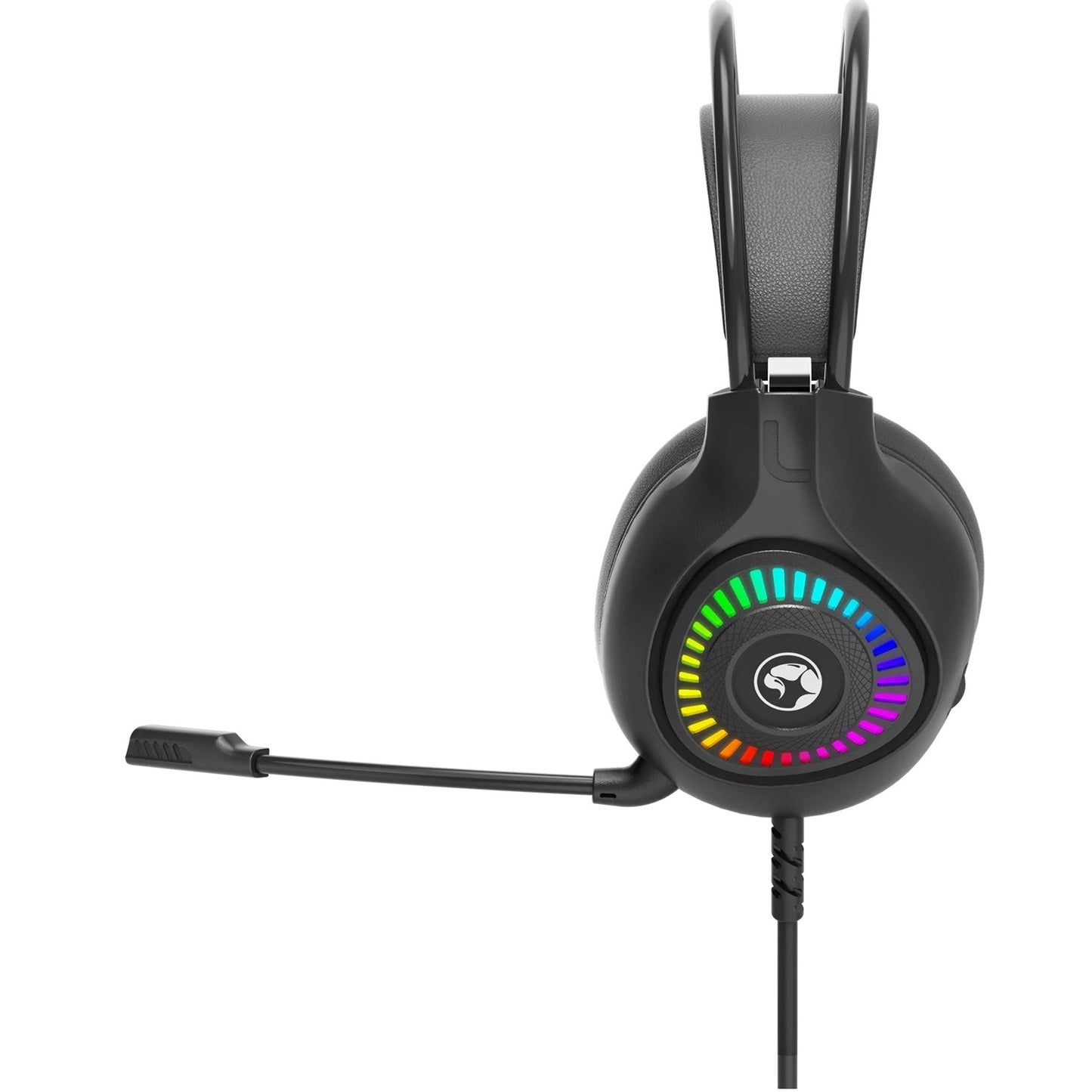 Marvo H8325 Akari 40 USB 2.0 Wired Gaming RGB Headset (Black) Head-band