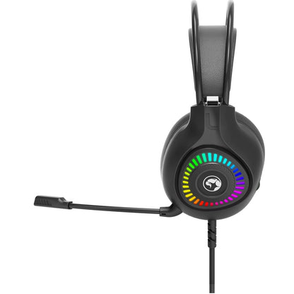 Marvo H8325 Akari 40 USB 2.0 Wired Gaming RGB Headset (Black) Head-band
