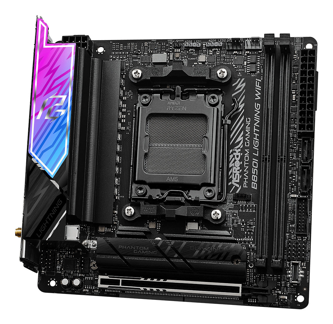 Asrock Phantom Gaming B850I Lightning WiFi AMD B850 Socket AM5 mini ITX