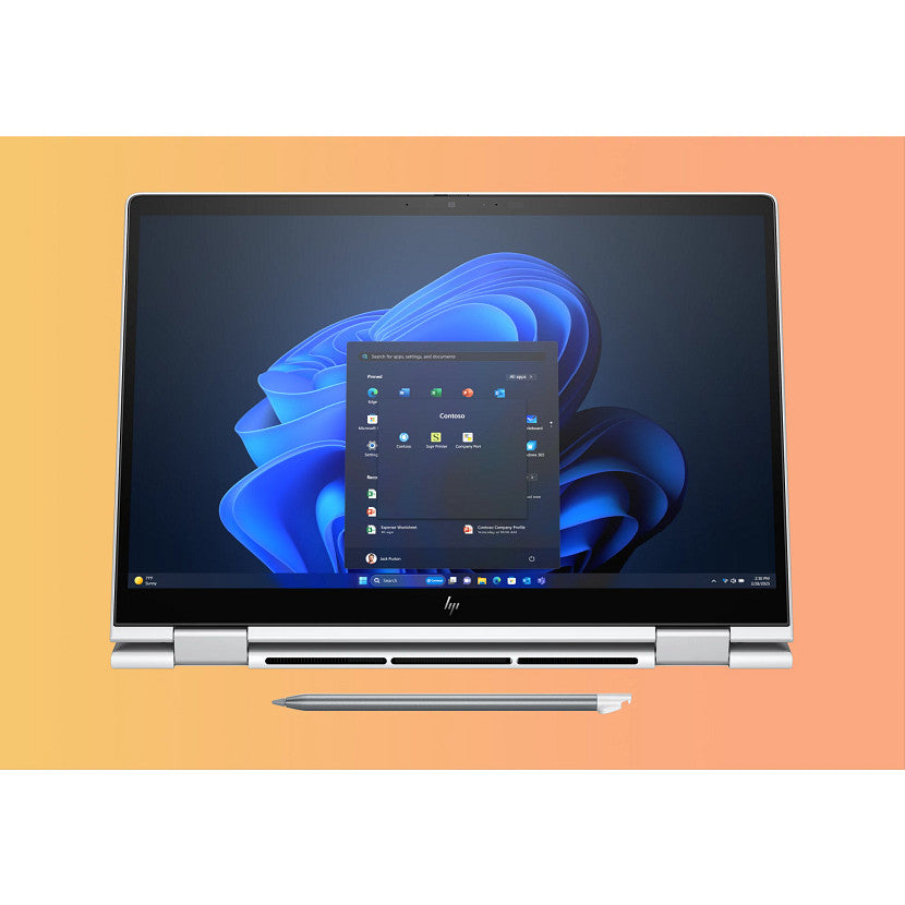 HP EliteBook 8 Flip G1i 13 inch Notebook AI PC Intel Core Ultra 7 255U Hybrid (2-in-1) 33.8 cm (13.3") Touchscreen WUXGA 16 GB LPDDR5x-SDRAM 512 GB SSD Wi-Fi 6E (802.11ax) Windows 11 Pro Silver